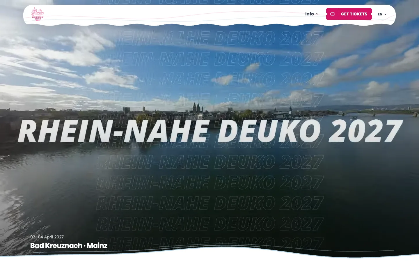 DeuKo 2027: Startseite der Website